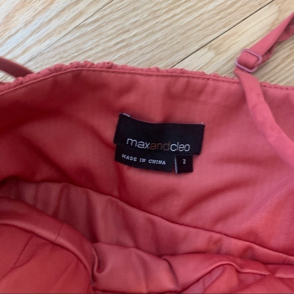 𝅺max & Cleo burnt orange cocktail dress size 2 - Picture 7 of 12